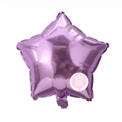 Globo de estrella lila de 10"