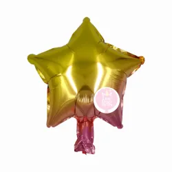 Globo de estrella multicolor de 10"