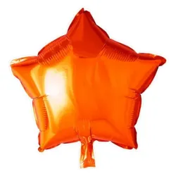 Globo de estrella naranja de 10"