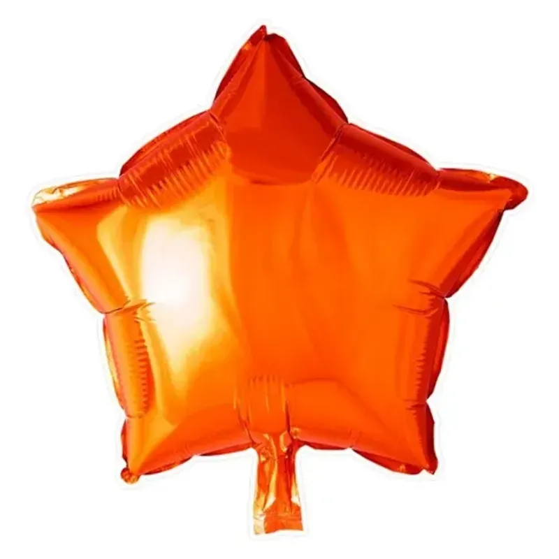 Globo de estrella naranja de 10"