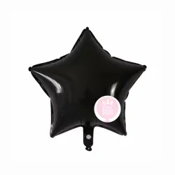 Globo de estrella negro de 10"