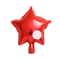 Globo de estrella rojo de 10"