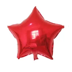 Globo de estrella rojo
