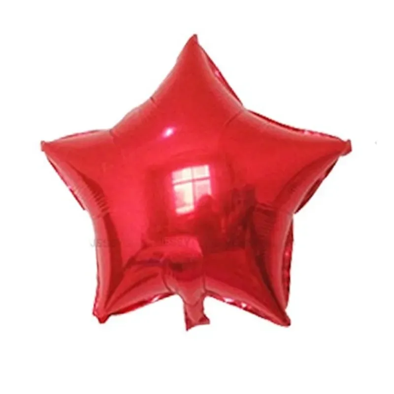 Globo de estrella rojo