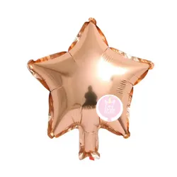 Globo de estrella rosa oro de 10"