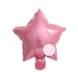 Globo de estrella rosado claro de 10"