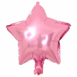 Globo de estrella rosado claro