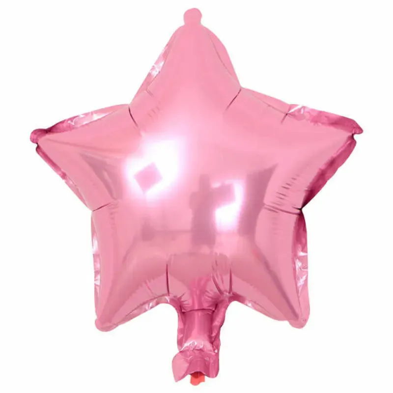 Globo de estrella rosado claro