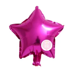 Globo de estrella rosado oscuro de 10"