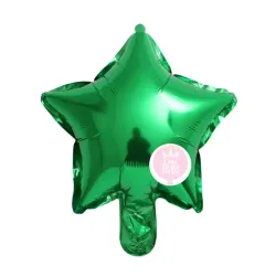 Globo de estrella verde de 10"