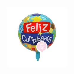 Globo de feliz cumpleaños de 10" 07