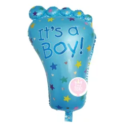 Globo de pie azul de 14"