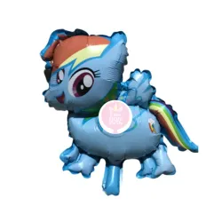 Globo de rainbow dash de 14"