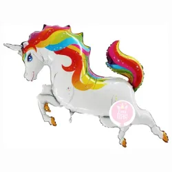 Globo de unicornio de colores de 40"