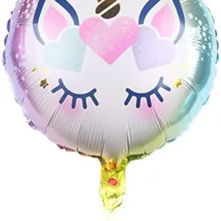 Globo redondo de unicornio de 18" 01