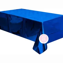Mantel cromado azul oscuro