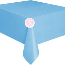 Mantel de nylon azul medio