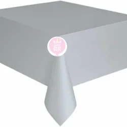 Mantel de nylon plateado