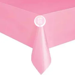 Mantel de nylon rosado claro