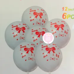 Set de globos con lazos de 6 pcs