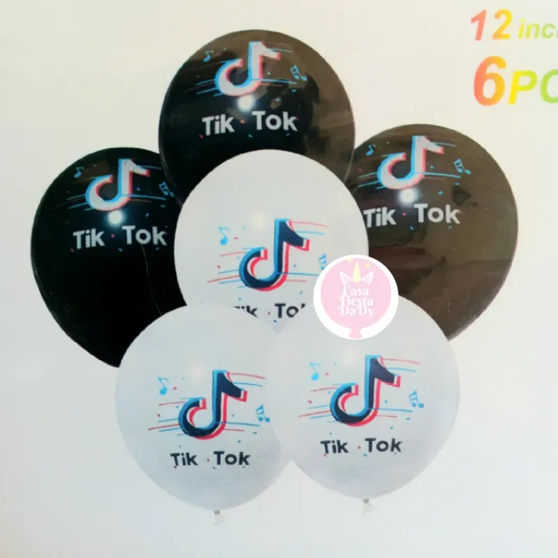 Set de globos de tiktok de 6pcs