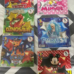 Set de 5 piezas de personajes