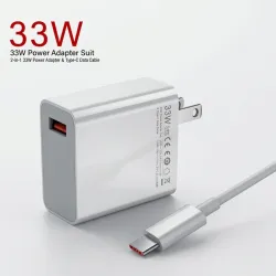 Cargador tipo C de 33 Watts (Carga rápida)