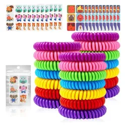 Combo de pulseras y parches repelentes de mosquitos