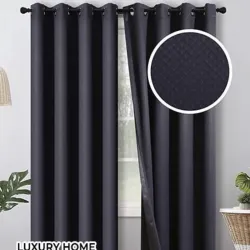 Cortina tapasol de argollas (Gris oscura)