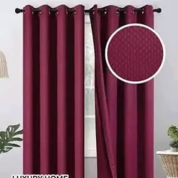 Cortina tapasol de argollas (Rojo vino)