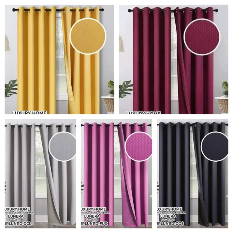 Cortinas tapasol de argollas