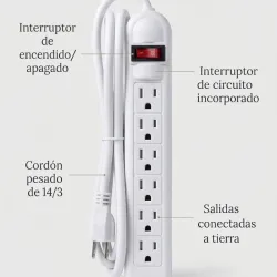 Extensión de seis entradas