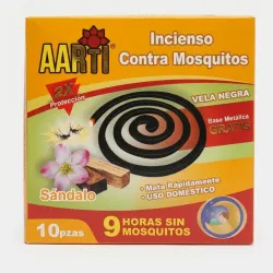 Inciensos espirales contra mosquitos (Sándalo)