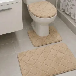 Set de baño de 3 piezas (Beige)