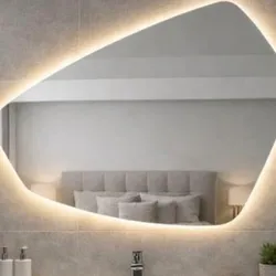 Espejo asimétrico con luz led