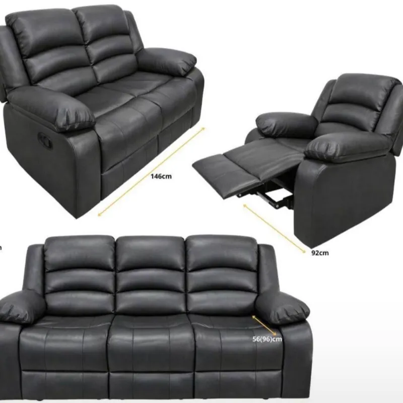 Juego de sala reclinable 321
