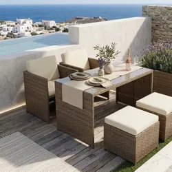 Juego de terraza moderno