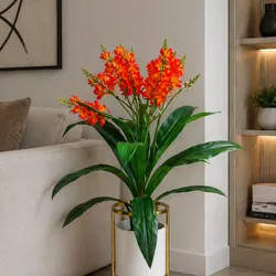 Planta artificial con maceta