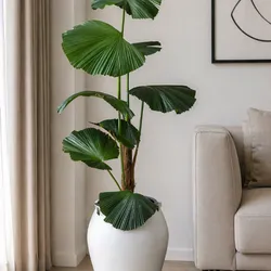 Planta artificial con maceta