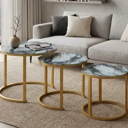 Set de 3 mesas modernas