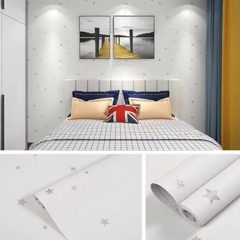 10M x 60CM-Papel Pintado autoadhesivo Estrellas