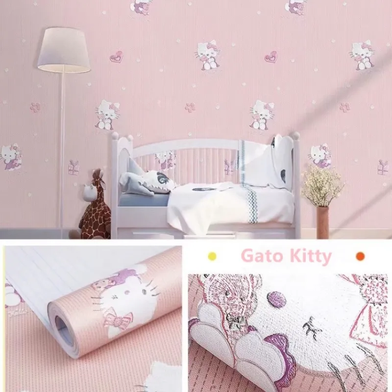 10M x 60CM-Papel Pintado Autoadhesivo Hello Kitty