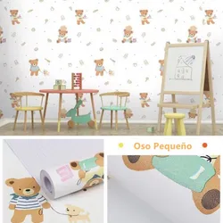 10M x 60CM-Papel Pintado Autoadhesivo Ositos