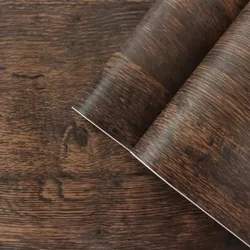 1M x 45CM-Papel tapiz Madera Caoba