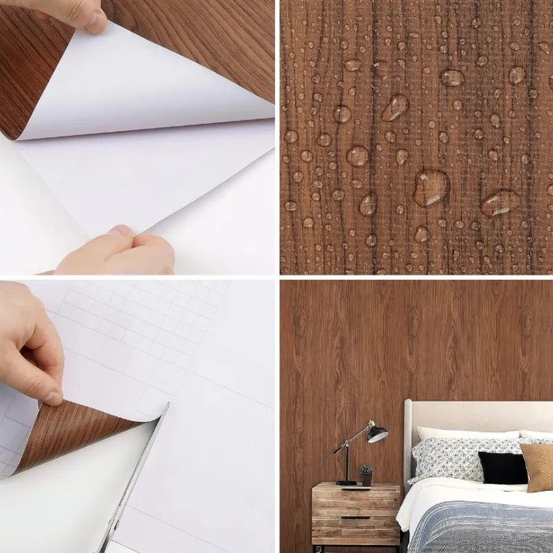 1M x 45CM-Papel Tapiz Madera