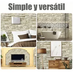 1M x 45CM-Papel Tapiz Piedra Jaimanita