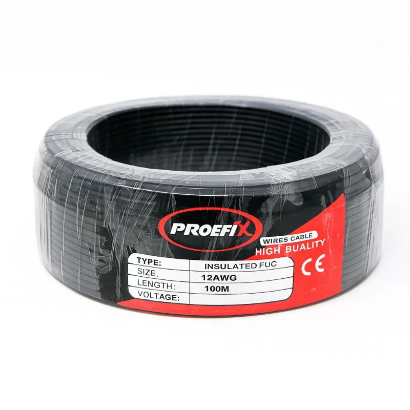 CABLE ELÉCTRICO 12 AWG – 100 METROS (PVC NEGRO)