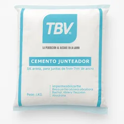 CEMENTO JUNTEADOR TBV – 1 KG (BLANCO)