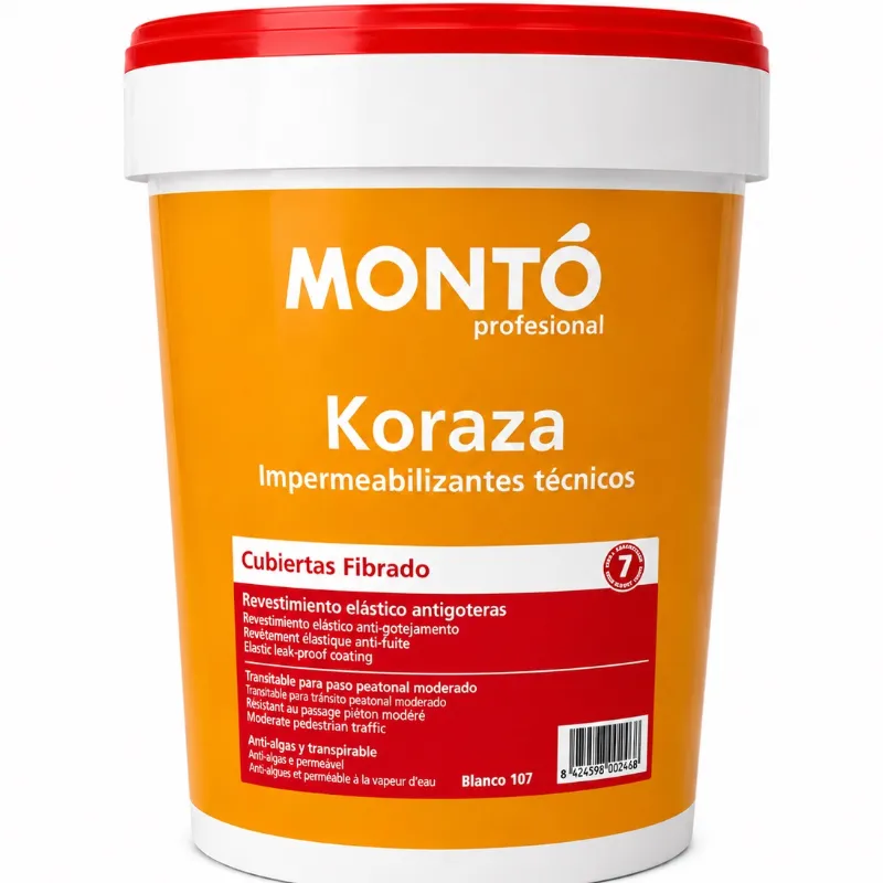 IMPERMEABILIZANTE MONTÓ KORAZA CUBIERTAS FIBRADO – BLANCO