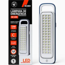 LÁMPARA DE EMERGENCIA RE3901 – 60 LEDS